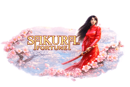 Sakura Fortune japonski avtomat s samurajko in prosimi vrtljaji ter nudge mehaniko